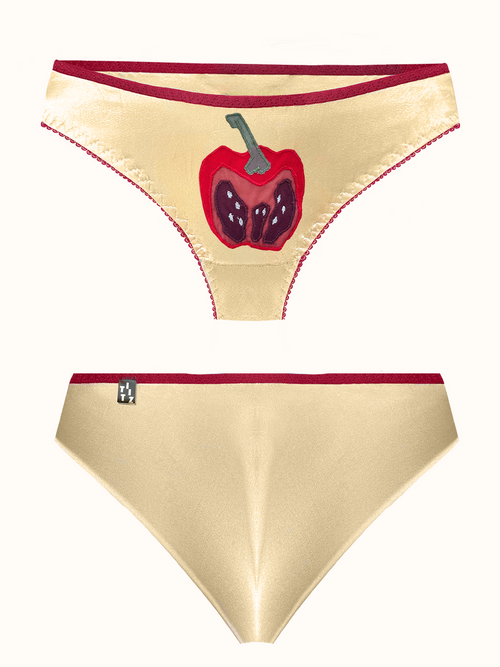 Silk Brazilian Bellpepper Pantie