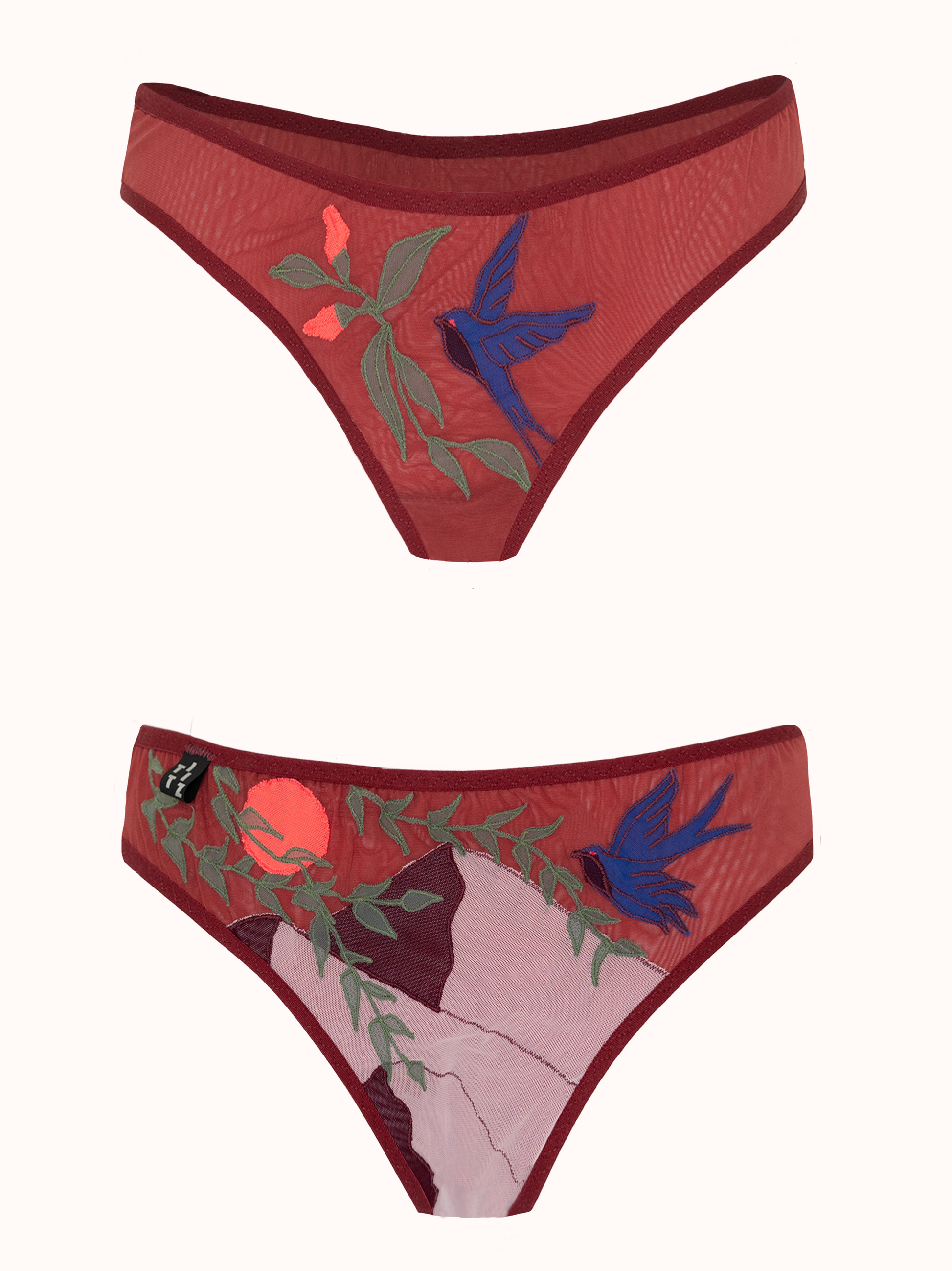 Vino Red Pantie