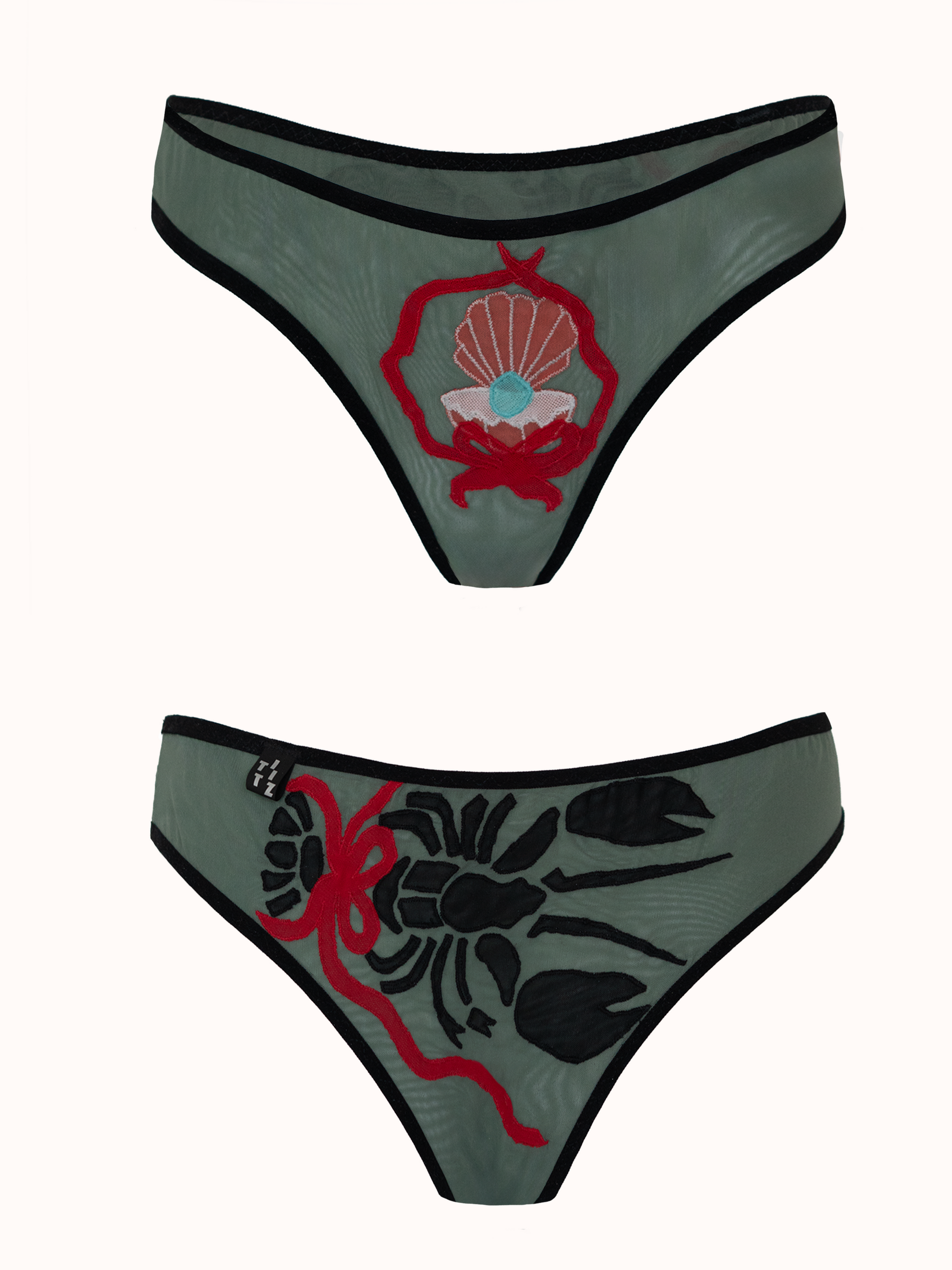 TITIZ Embroidered Pantie - Lobster