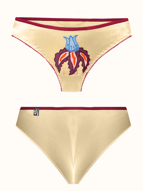 Silk Brazilian Flower Pantie
